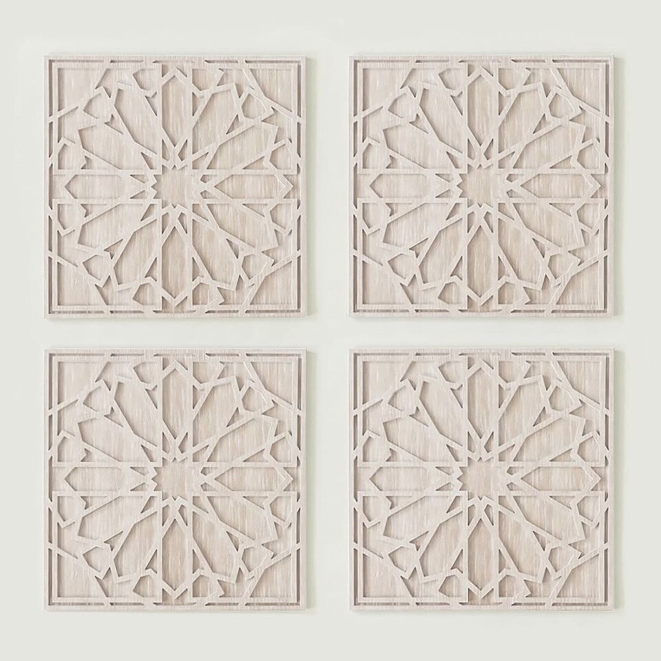 Graphic Wood Wall Art Whitewashed (Square) West Elm Australia